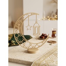 Merka Ramazan Dekorasyonu Hilal ve Yıldız Figürlü Kandil Süsü - Islami Ev Dekoru