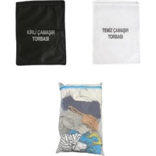 Leaf Shop Temiz Torbası - Kirli Torbası - Yıkama Filesi, Asker Çamaşır Seti, Öğrenci Çamaşır Seti