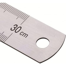 Leaf Shop Çelik Cetvel 30 cm (Inc Ölçülü)