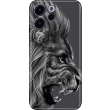 Nurdic Oppo Reno 15 - 15F 5g Kılıf 0.4mm Lazer Kesim Silikon Kapak Kara Aslan