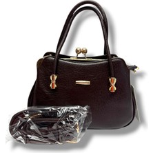 Janussi 2013-26 Baskı Deri El ve Omuz Askılı Kadın Çanta