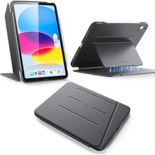 Leaf Shop iPad 11. Nesil (A16) Kılıf, iPad 11./10. Nesil (2025/2022) Kılıf, Dikey Destek Kapağı, Çoklu Destek Açıları, Ultra Kararlı Kapak, Çevirme Serisi, Siyah