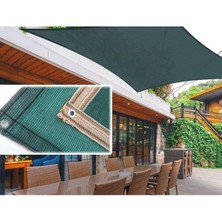 Leaf Shop File 4x5 M Bahçe Gölgeliği Yeşil Gölgelik Örtü Kumaş Delikli Gölgelik Gölgeleme Filesi