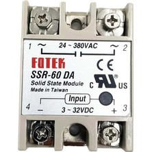 Leaf Shop Robotik SSR-60DA Ssr Solid State Röle 60A (Katı Hal Rölesi)
