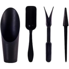 Leaf Shop Botanik Kaktüs Dikim Seti Bakım Seti 4 Parça Toprak Kabı Kürek Kök Sökücü Yuva Açma