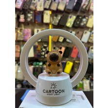 TeknoBeyza • Dekoratif Ayıcık Figürlü LED Gece Lambası - Şarjlı ve Taşınabilir Çocuk Odası Aydınlatması