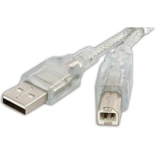 Leaf Shop SL-U2003 Usb2.0 3m Şeffaf Yazıcı Kablo