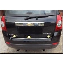 Leaf Shop Oto Aksesuar Krom Alt Bagaj Çıtası 2007 Üzeri P. Çelik Chevrolet Captiva ile Uyumlu