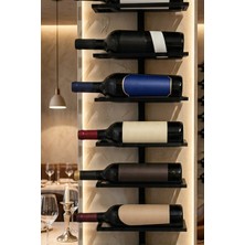 Doyonix Modern Raf Şişelik Şaraplık | Dekoratif Şişe Tutucu ve Şarap Standı