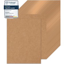Leaf Shop 50 Adet A4 Kraft Kağıdı 21 x 29,7 cm 200 G/m² Yazdırılabilir Kraft Karton A4 Kendin Yap Boş Kartlar, Düğün Davetiyeleri, Şükran Günü Kartları