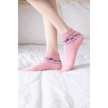 Gigi Giyim Çiçek Desenli Patik Dikişsiz Kadın Çorap