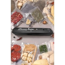 Leaf Shop Vakum ve Mühürleme Makinesi Tazelik Koruma Ev ve Restoran 10 Adet Vakum Torbası Hediyeli