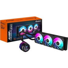 Leaf Shop Waterforce x Iı 360 Manyetik Kilitleme Mekanizmalı Fan, 60 x 60MM Full Color LCD Ekran, Profesyonal Gaming Sıvı Cpu Soğutucu