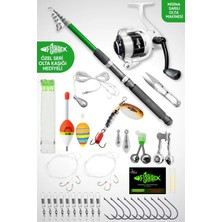 Fishack 35 Parça Tam Takım Olta Seti - 300CM Kamış 40-80GR / 40'lık Makine (Gren) - Tüm Deniz ve Göller Için