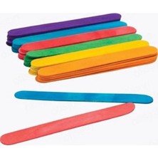 Leaf Shop Marifetlerim - Kalın Karışık Renkli Dil Çubuğu 50 Adet