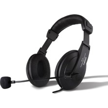 Leaf Shop SN-4388 Deri Profesyonel Mikrofonlu Kulaklık