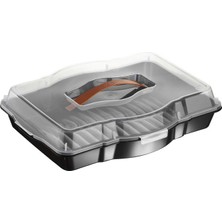 Bursev Borcam Dikdörtgen Saklama Kabı B1104 Sağlıklı Plastik Materyal ile Hava Geçirmez Özellik