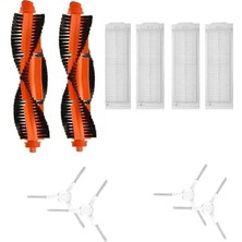 Leaf Shop Robot Vacuum Mop Pro (Model KOD:STYJ02YM-UYUMLU) Robot Süpürge Fırça,hepa Filtre Yenileme Yedek Parça Seti-Beyaz 10 Parça