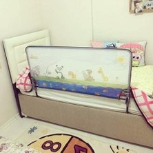 Leaf Shop Baby AGU-105-120 Hayvan Desenli Katlanabilir Yatak Bariyeri, 120CM