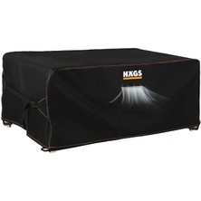 Leaf Shop Bahçe Mobilyası Örtüsü, 250-210-90CM, Ağır Hizmet Oxford Kumaş, Su Geçirmez, Dış Mekan Veranda Masa Örtüsü, Havalandırmalı Masa ve Sandalye Koruma Kılıfı