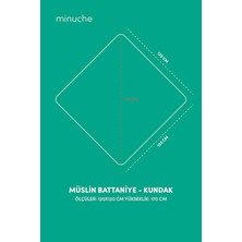 Leaf Shop Müslin Bebek Kundak Örtüsü 120X120 cm -%100 Pamuk 4 Kat Müslin Bebek Battaniye (Bej)