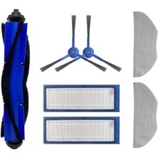 Leaf Shop L70 Hybrid Anker Eufy Robovac ile Uyumlu Yedek Yenileme Seti Ana Fırça Hepa Yan Fırça Mop 7 Parça