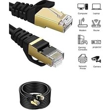 Leaf Shop Narita Cat 7 Ağ Kablosu 5 Metre 10GBPS Ethernet Kablo Siyah