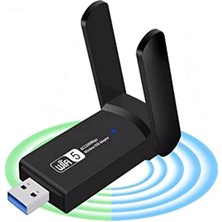 Leaf Shop Dual Band USB 3.0 Adaptör Kablosuz Wifi Alıcı AC1200 MB