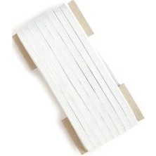 Leaf Shop 20 Metre Beyaz Yassı Lastik 0.80 cm Bel Paça Don Lastiği