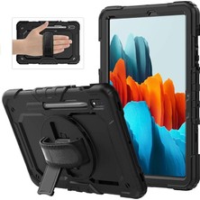 Leaf Shop Galaxy Tab S9 Fe PLUS/S10 Plus/s9 Plus ile Uyumlu Kılıf Defender Askılı Pars Case Fuji X610-16-810-18 X820 Siyah