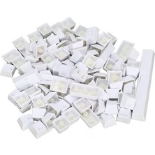 Leaf Shop 108 Tuş Universal Renkli Mekanik Klavye Tuş Takımı Kapağı Keycap Beyaz Ingilizce Dizilimli