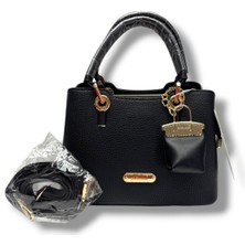 Janussi 2019-26 Baskı Deri Maskotlu El ve Omuz Askılı Kadın Çanta