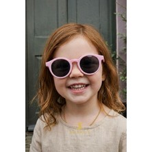 Macerati Petta 0-10 Yaş Kız Çocuk Güneş Gözlüğü Yuvarlak Çerçeve UV Filtreli Pembe
