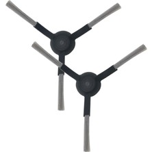 Leaf Shop Siyah Yan Fırça 2'li Paket Mi Robot Vacuum Mop Pro(Model NO:STYTJ02YM) Vacuum Mop P ile Uyumlu