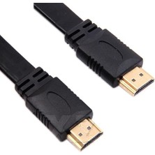 Leaf Shop 9649 0.5 Metre Yassı Flat Slim HDMI Kablo Uyumlu 4K Full Hd 4K 60hz 2.0 Uyumlu 4K 60P Çözünürlük Uyumlu 18 Gbps Veri Aktarım Hızı, Ethernet Kanallı