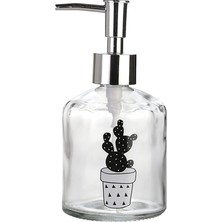 Leaf Shop Sıvı Sabunluk,kaktüs 2 Desen 300ML 7,6X15,5CM