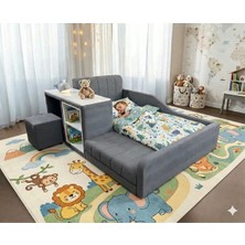 Puf Bebe Montessor Serisi_puf_çocuk ve Bebek Yatağı (Iç Yatak Dahildir)