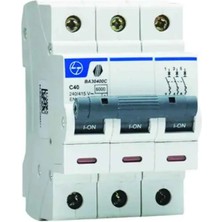 Lauritz Knudsen, BA30400C-40A, 6ka, C, 3p Mcb, Otomatik Sigorta