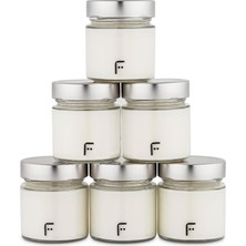 Leaf Shop Pasteur Yoğurt Makinesi 6'lı Cam Kavanoz Seti, 212 Ml, Metal Kapaklı