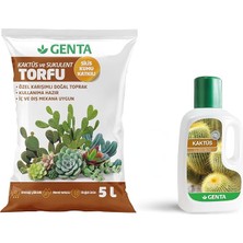 Leaf Shop Kaktüs Bakım Paketi - Kaktüs Toprağı - Kaktüs Besini