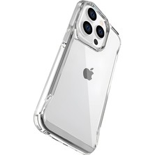 Leaf Shop iPhone 16 Pro Için Defend Serisi Kristal Berraklığında Ultra Şeffaf Arkası Sert Polikarbonat Kenarları Yumuşak Silikon Super Koruyucu Özellikli Kılıf (Şeffaf, 16 Pro)