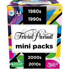 Leaf Shop Gaming Trivial Pursuit Mini Paketler Çoklu Paket, Yetişkinler ve Gençler Için Eğlenceli Trivia Soruları 16+, Içerir 4 Yıllar Içeren 4 Oyun