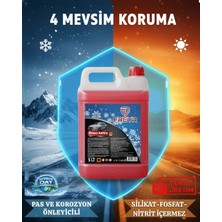 Freyr -42 Derece Organik Kırmızı Antifriz 5 Litre | Uzun Ömürlü Motor Soğutma Sıvısı | Dört Mevsim Koruma