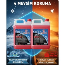 Freyr 4 Mevsim -42 Derece Organik Kırmızı Antifriz 5 Litre x 2 Adet (10 L) | Motor Radyatör Soğutma Sıvısı