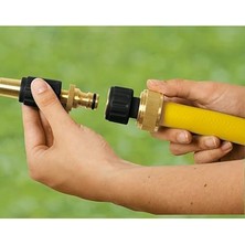 Leaf Shop Pirinç Hortum Bağlantı Aparatı 3/4'' Aqua Stop