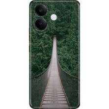 Nurdic Vivo V60 Lite 5g Uyumlu Kılıf 0.4mm Lazer Kesim Silikon Kapak Korku Köprüsü