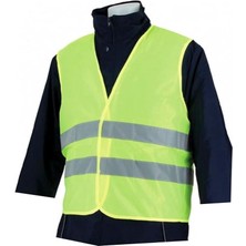 Leaf Shop Fosforlu Reflektörlü Ikaz Yeleği Sarı 5 cm Reflektörlü