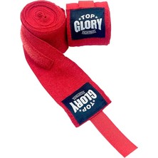 Leaf Shop Glory (T1306) Kick Boks, Muay Thai, Boks El Bandajı 4,5 Metre Kırmızı