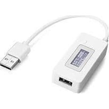 Leaf Shop Dc 3-7V USB Voltmetre Ampermetre Göstergeli Mobil Şarj Kapasite Test Edici