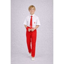 Dıgıl Kids Erkek Çocuk Takım Likralı Pantalon Kısa Kol Gömlek